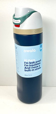 NEW Owala FreeSip Stainless Steel Bottle 24oz Frozen Berry Navy/White w/Straw