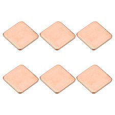 6 Pcs Heatsink Copper Pad Shim IC Chipset GPU Thermal Heatsink 15x15x1.5mm 