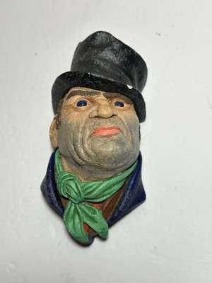 Vintage Bossons England Chalkware Head Art cockney english man london