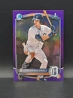 2025 Bowman Chrome Prospects Kevin McGonigle True Purple Refractor /250 Tigers