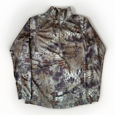 Kryptek Cronos 1/2 Zip Pullover Medium Multicolor Lightweight Hunting Utility