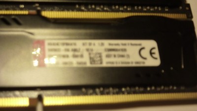 Kingston HYPERX FURY 16GB kit 2x8GB DDR4-2400MHZ HX424C15FBK2/16