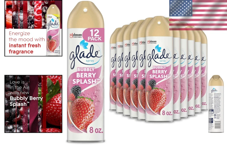 Spray instantáneo para habitación de fragancia fresca - salpicaduras de bayas burbujeantes Foto 2 de 4