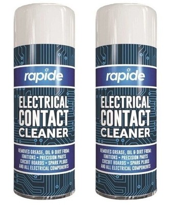 2 x 200ml Elektrischer Kontakt Reiniger Schalter Reinigen Spray Platinenklemme