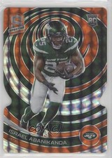 2023 Spectra Rookies Neon Orange Prizm Die-Cut 13/15 Israel Abanikanda #177 00rs