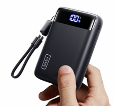 INIU 20000mAh 22.5W Fast Charge Power Bank 3-Port USB-C/USB-A LED Black