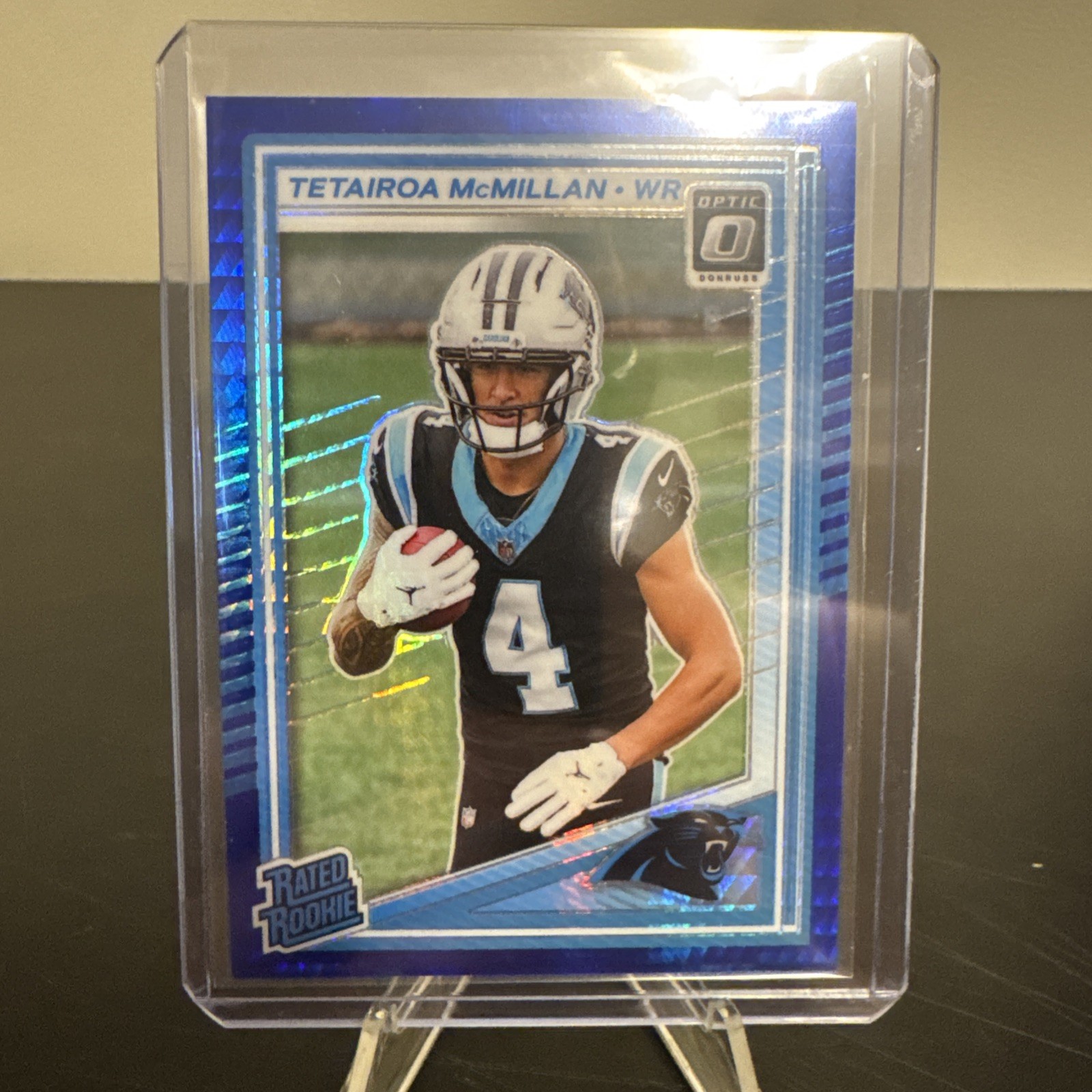 2025 Panini Donruss Optic - Rated Rookie Tetairoa McMillan #209 Blue Hyper