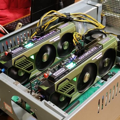 NVIDIA Tesla V100 32GB GPU 3-Fan Cooler AI Deep Learning Training&Inference Card