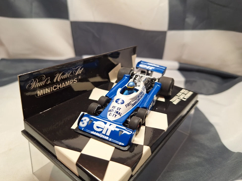 MINICHAMPS /F1 - 1977 TYRRELL P34 FNCB - RONNIE PETERSON - 1/43 SCALE MODEL CAR - Image 2 of 4