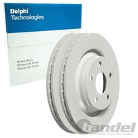 2X Delphi Bremsscheiben 332Mm BelÜFtet Vorne Passend FÜR Jeep Wrangler | BG9169C