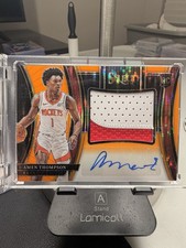 2023-24 Panini Select Amen Thompson Orange Pulsar Prizm Rookie Auto /30 RPA FOTL