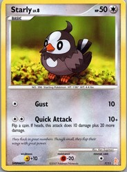 Starly 7/11 DP Trainer Kit: Manaphy & Lucario Common