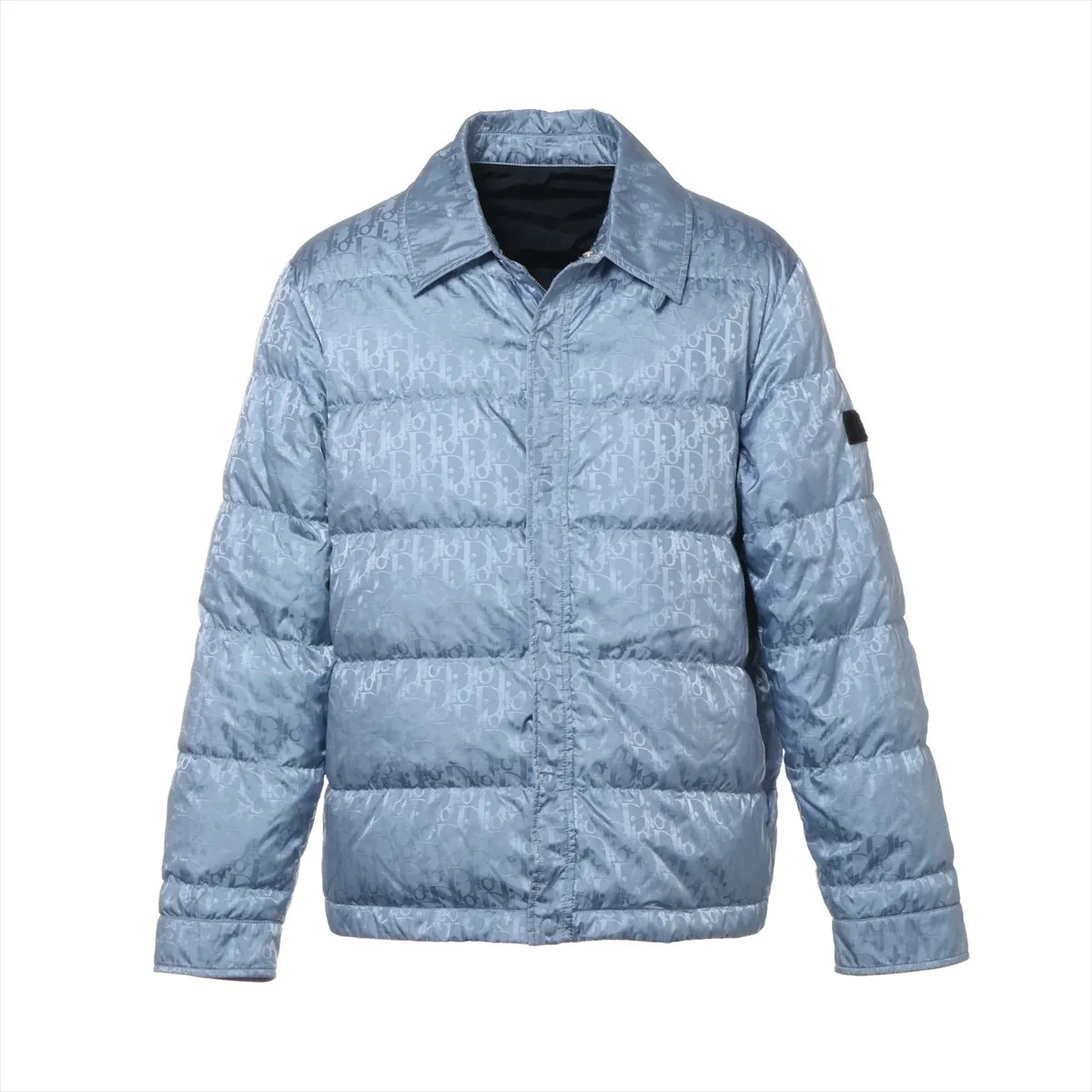 Dior Homme Dior Oblique Blue Jacket Dior Mens Oblique Logo Puffer