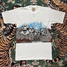Vintage 90s Mount Rushmore Wraparound Graphic T-shirt USA Made Single Stitch NWT