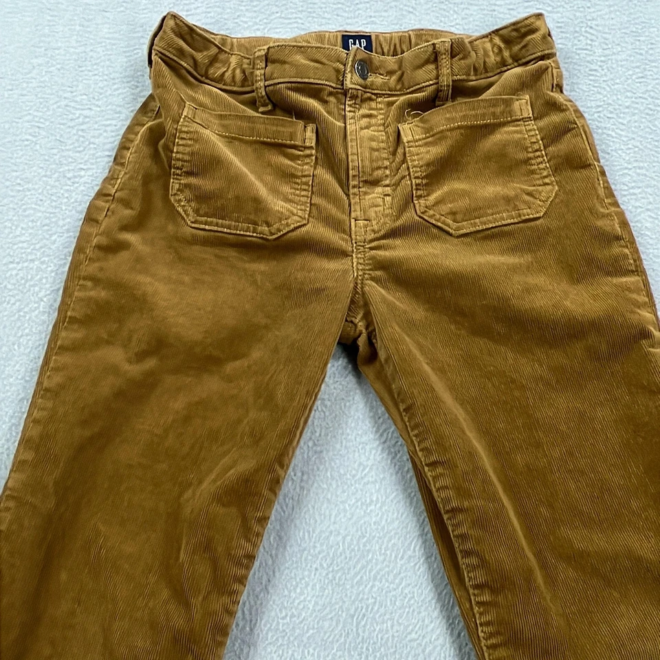 Pantalones de mezclilla GAP para mujer 16 marrón años 70 acampanados pana tiro alto campana parte inferior retro Foto 2 de 4