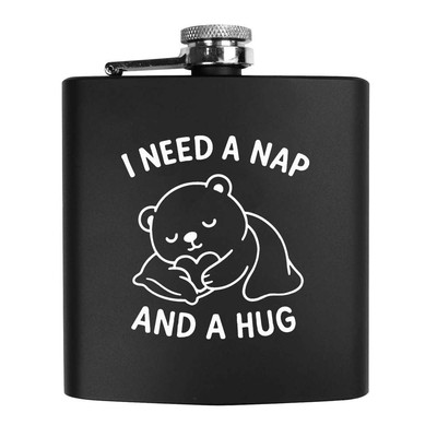 6 Unzen (170 ml) Taschen-Hüftflasche ''I Need a Nap and a Hug'' (HP00038134)