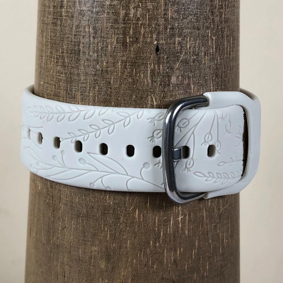 Nixon Time Teller Women 11A Cream Floral Silicone Band Quartz 41mm Watch 7 1/2" - Image 4 of 4