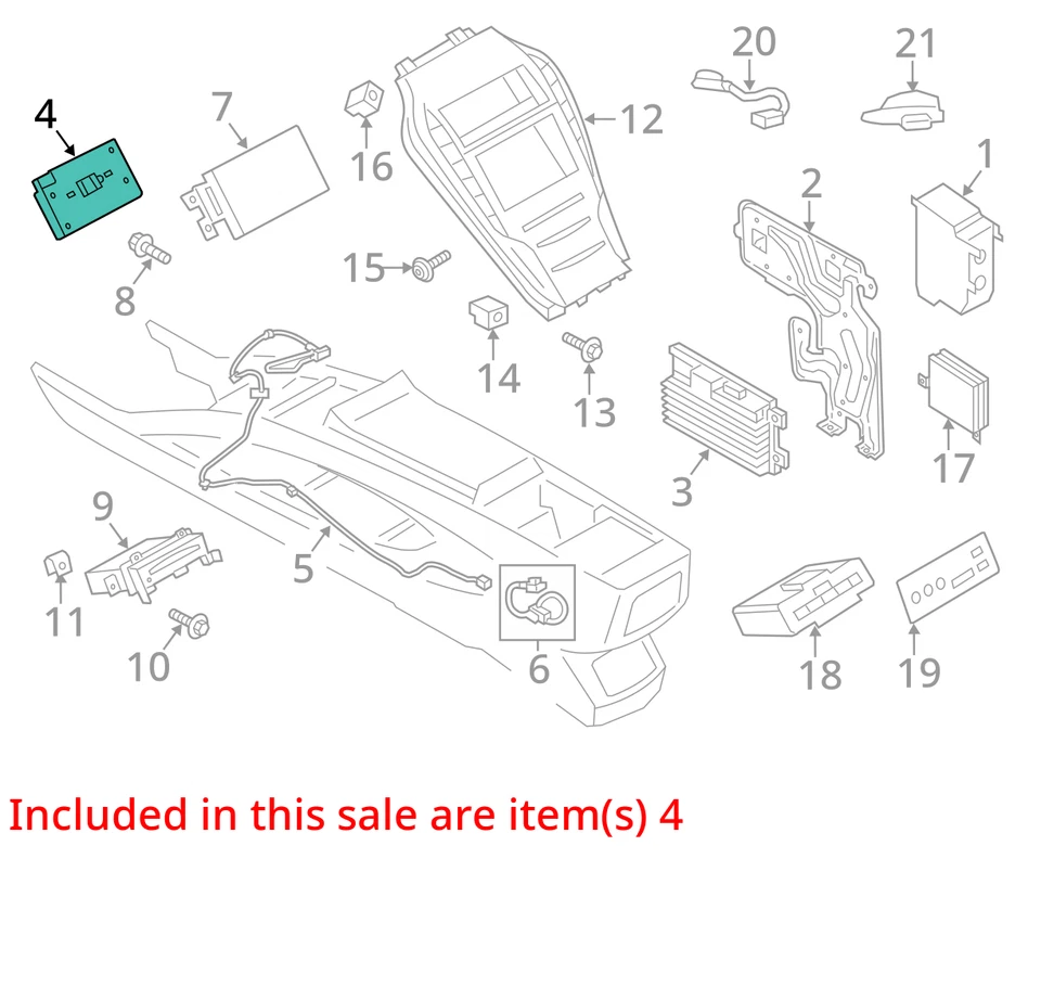 Chasis ECM Comunicación Reconocimiento de Voz Compatible con 18-19 TRANSIT 150 2043436 Foto 3 de 4