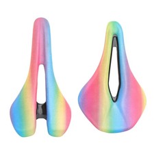 Mountain Road Bike Rainbow Saddle MTB Hollow Saddle PU Cycling for Seat