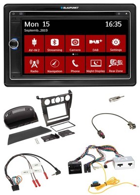 Blaupunkt Bluetooth DAB 2DIN USB DVD Lenkrad Autoradio für BMW 5er 2007 E60 ohne