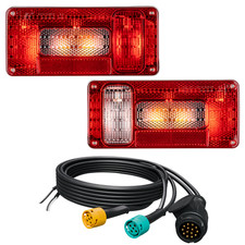 Rückleuchten Anhänger Set 13 pol Kabelsatz 5m DC Abgang Anhängerbeleuchtung V2