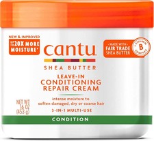 Cantu Leave In Conditioning Repair Cream Protect Hair from Damage 453g UK