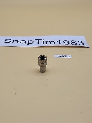 Snap-on Tool TMMD5  5mm Metric Flank Drive Shallow Socket 12 Pt 1/4'' Dr USA