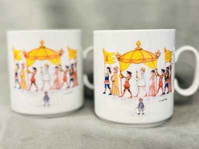 Thun Mug Set The Emperors New Clothes Hans Christian Andersen Both Sided Graphic
