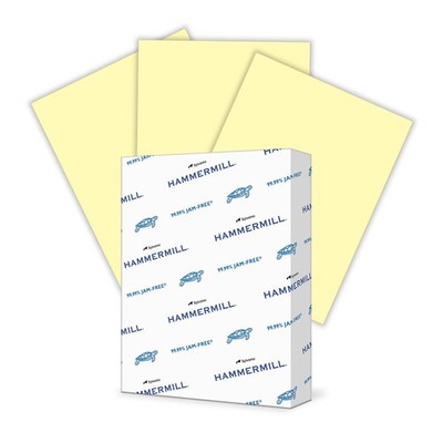 Hammermill Colored Paper, 24lb Canary, 8.5 x 11-1 Ream (500 Sheets)