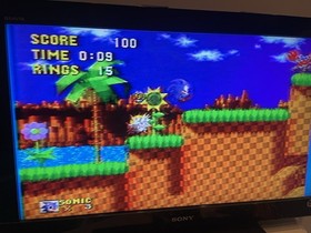 Sega Genesis Video Game System Vtg  1 Controllers , 7 Games Sonic Tested Lot