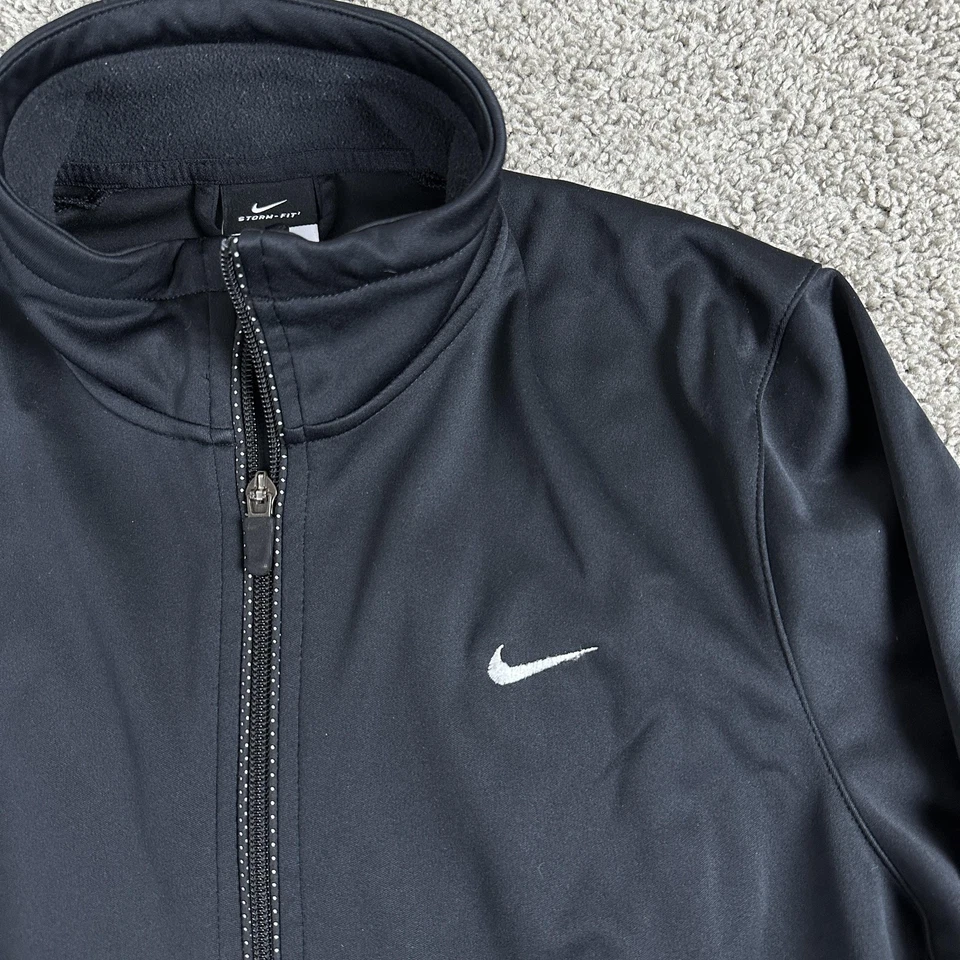 Nike Jacket Womens Large Black Storm-FIT Full Zip Softshell Running 438620-010 - Image 3 of 4