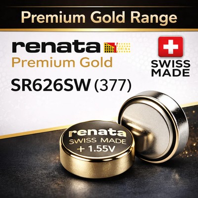 Renata Premium Silver Oxide Watch Batteries   All Sizes | Swiss Made | SR Series