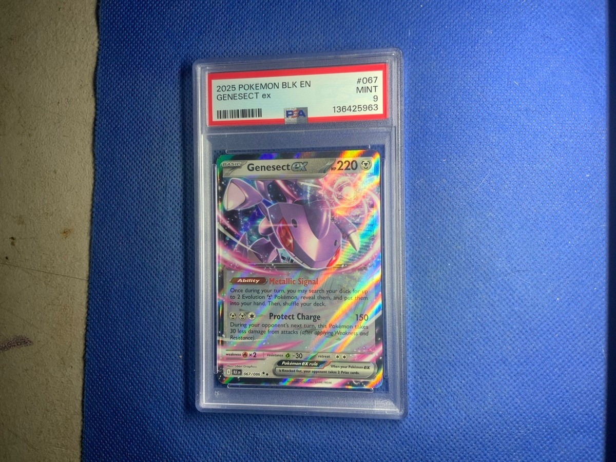 2025 POKEMON BLK EN-BLACK BOLT #067 GENESECT EX PSA 9 | eBay