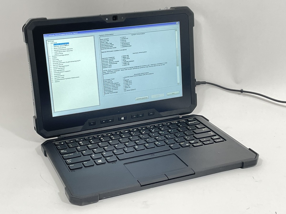 Dell Latitude 7212 Rugged Extreme Tablet i5-7300U 128GB SSD 8GB 