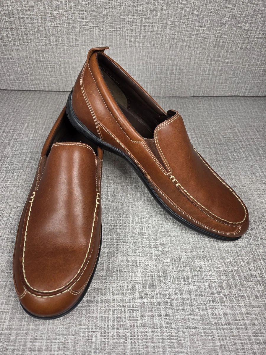 Cole Haan Tucker Venetian US 10M Brown Loafers Leather Driving Shoes Vibram Cole Haan Brown Tucker Venetian Casual Shoes for Men for  main image 3
