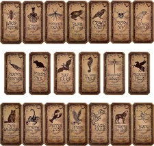80PCS Apothecary Bottle Labels, Waterproof Laminated Halloween Potion Stickers