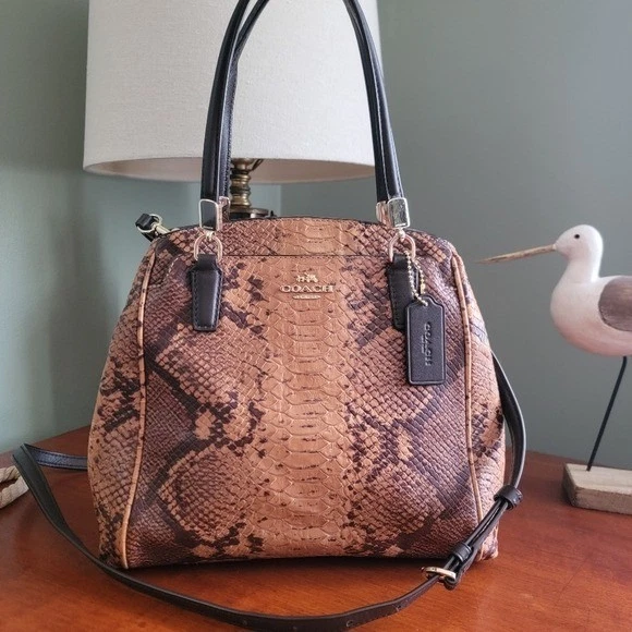 Coach Python Snap Bags & Handbags for Women for sale | eBay