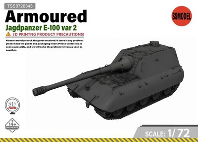 SSMODEL 1/72 Jagdpanzer E-100 var Tank Resin Model Kit TSS0720343