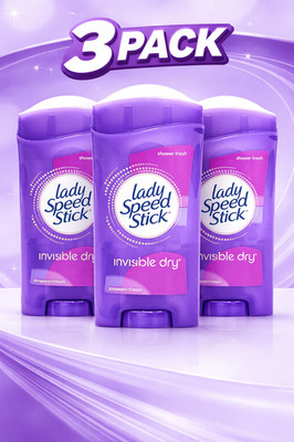 Lady Speed Stick Invisible Dry   Shower Fresh (Pack of 3)