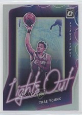 2020-21 Panini Donruss Optic Lights Out Holo Prizm Trae Young #4 s3g