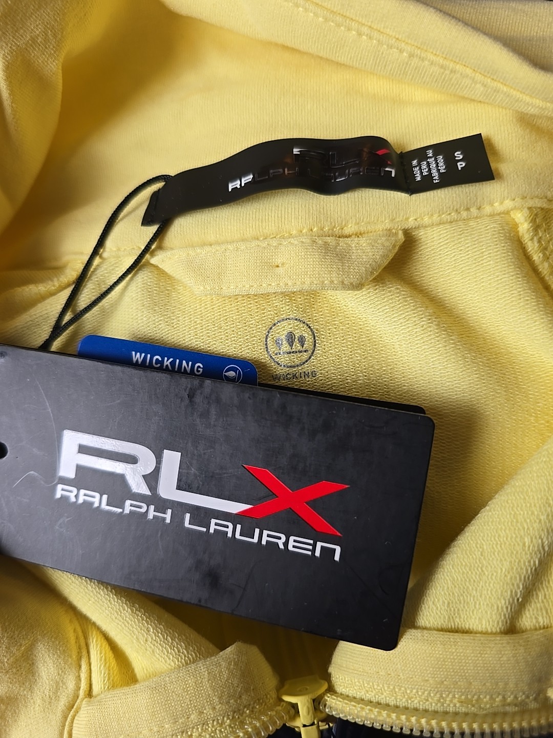 NEW RLX Ralph Lauren Women's wicking Full Zip Jacket - Small- Yellow $168 thumbnail 5