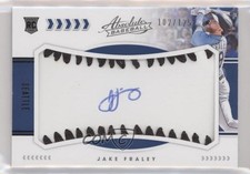 2020 Absolute Rookie Baseball Material Signatures Black Jake Fraley Auto 7m3