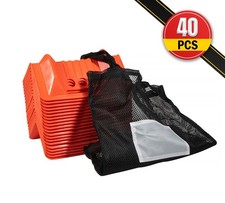 40 Pcs 4"x10" Orange Flatbed Corner Protector V Shaped with Carrying Case