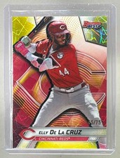 Elly De La Cruz 2025 Bowman's Best #37 Yellow Lazer Refractor /75