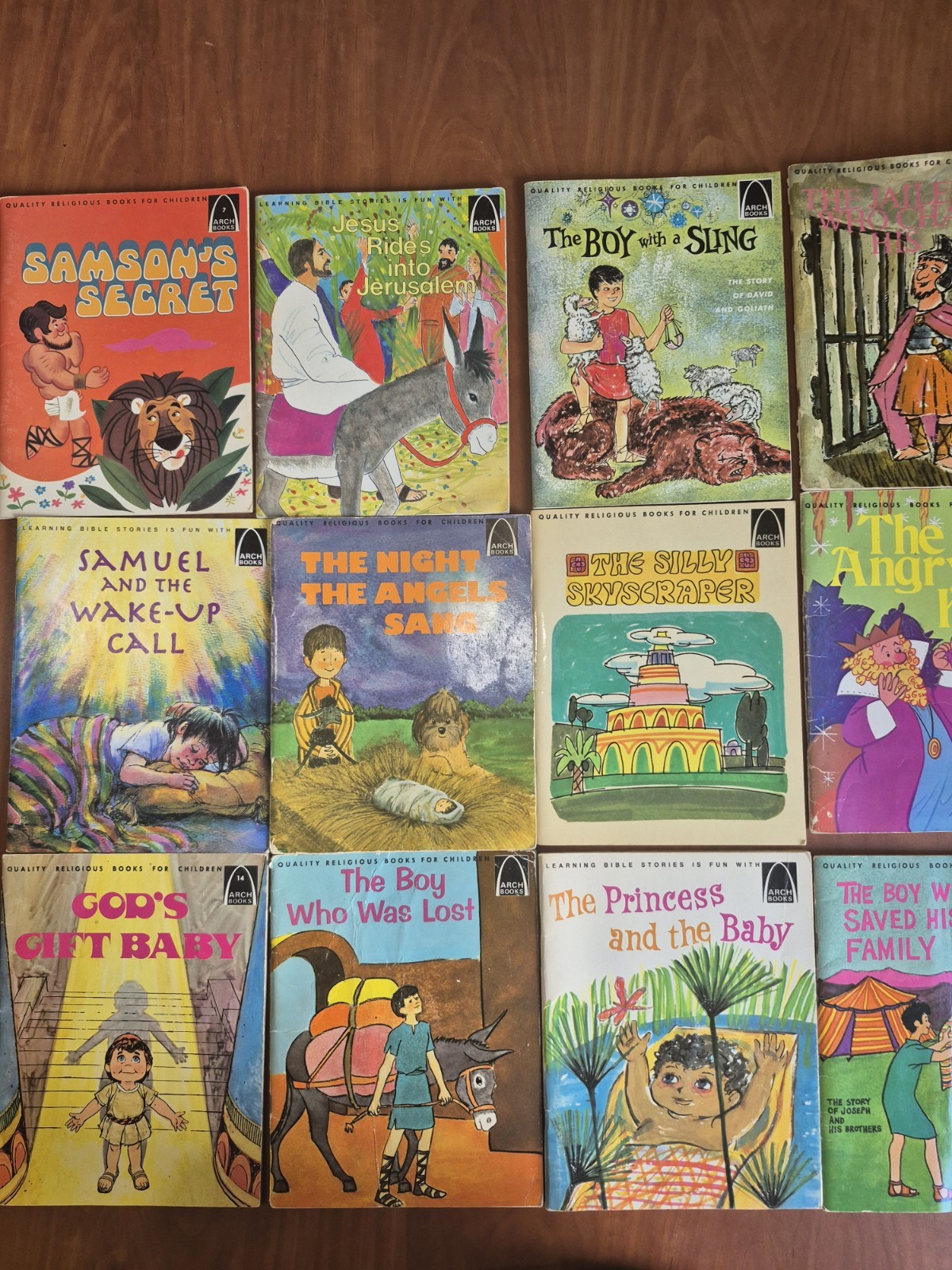 Lot of 12 Arch Books Children’s Bible Stories Christian Religion OT Vintage