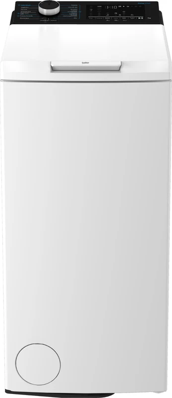 Lavatrice Carica dall Alto Slim 40 cm BEKO 7 KG Classe A 1200 Giri Rapido Vapore, fotografia 3 di 11