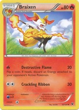 Braixen - 12/124 - Uncommon (Lp) XY Fates Collide - Fire Pokémon