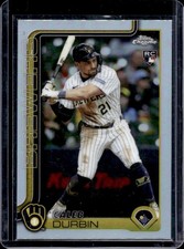 2025 Topps Chrome Update Caleb Durbin RC Refractor Rookie #USC82 Brewers