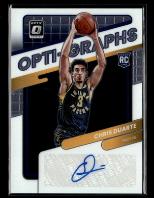 Chris Duarte 2021-22 Optic Opti-Graphs RC Auto 37/49