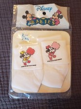 Vintage Disney Babies Minnie Mouse Socks Sz 4-6.5 New Old Stock